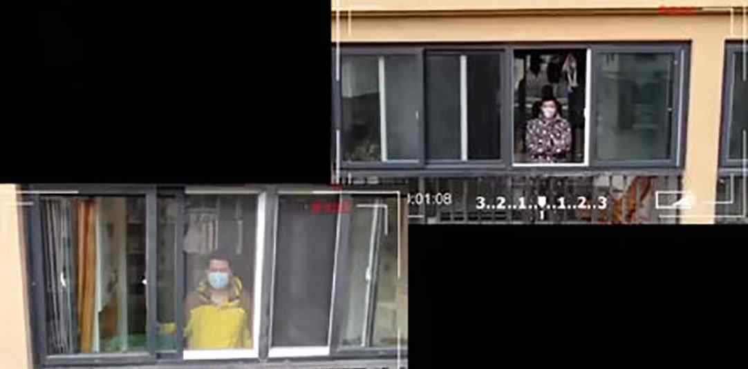 小区无人机红外测温 测温精度被质疑 比上门测温好多了