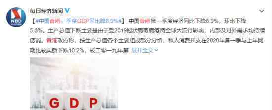 香港一季度GDP出炉 具体情况如何下降原因是什么