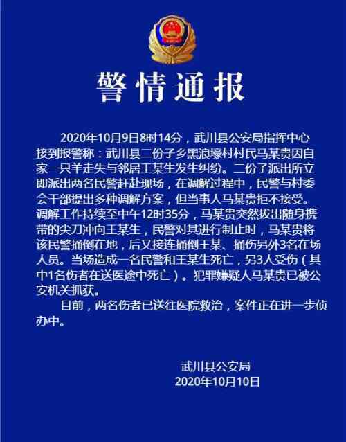 内蒙古重大刑事案件致3死2伤 最新警方通报来了