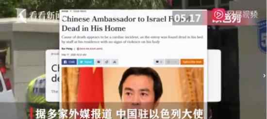 驻以大使杜伟去世 去世原因是什么具体什么情况