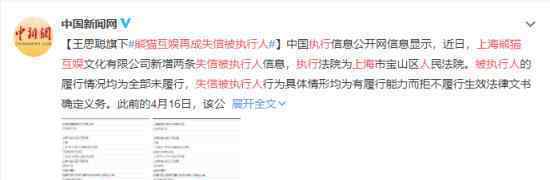 上海熊猫互娱再成失信被执行人 目前情况如何