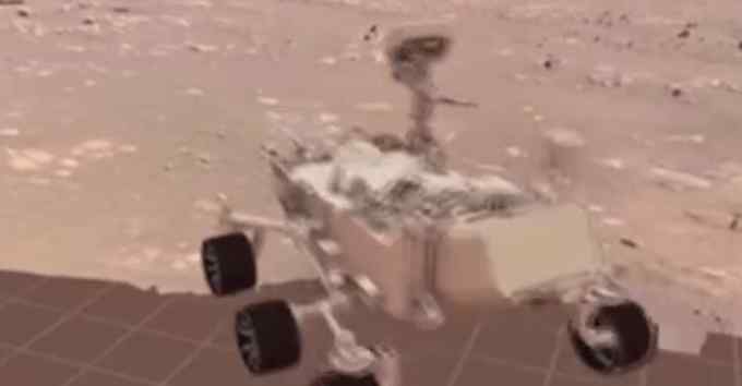 毅力号完成首次火星行走 6.5米 人类的一大步……