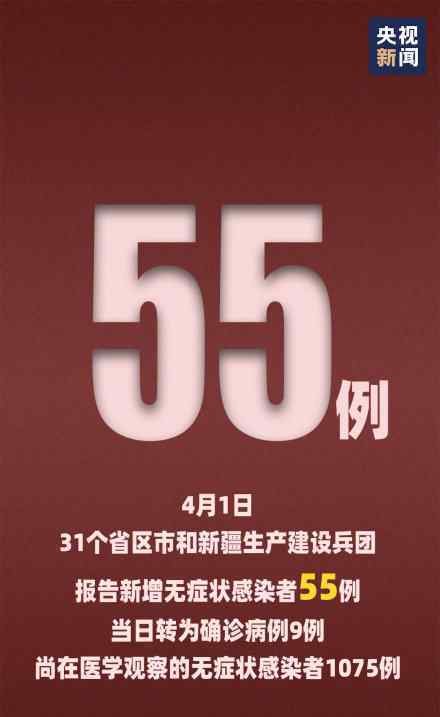 31省区市新增55例无症状感染者 具体是什么情况