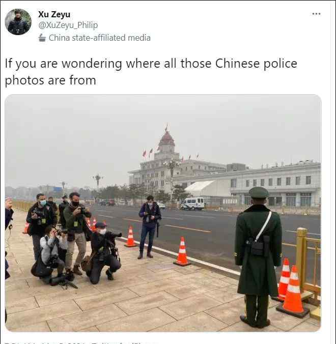 一张499美元的中国警察照片 就是这么来的
