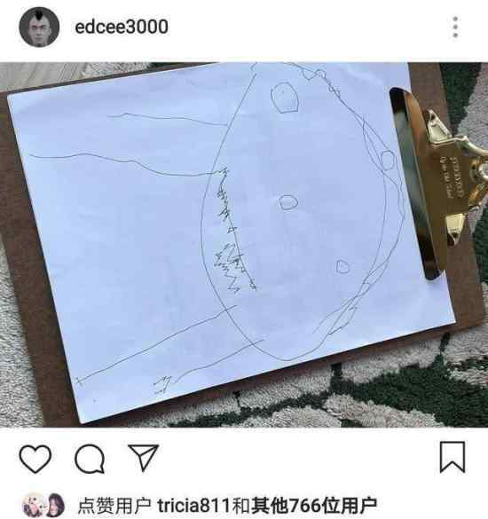 陈冠希女儿自画像 自画像什么样陈冠希女儿多大