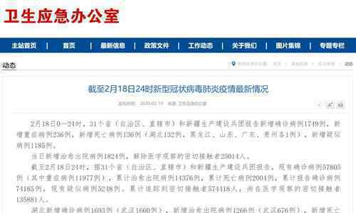 湖北外地区新增病例15连降 具体数据是
