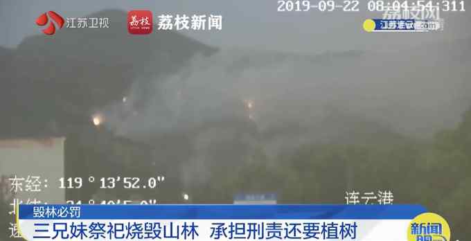 江苏连云港3人祭祀烧毁山林 被罚种2000棵树！网友：罚得好