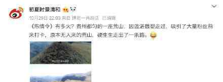 陈情令取景荒山被粉丝走出条路 荒山现在成什么样了