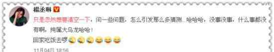 杨丞琳清空社交号 网传婚变是否为真杨丞琳如何回应