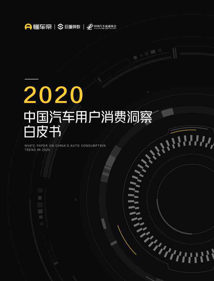 中国白皮书 2020年中国汽车用户消费洞察白皮书