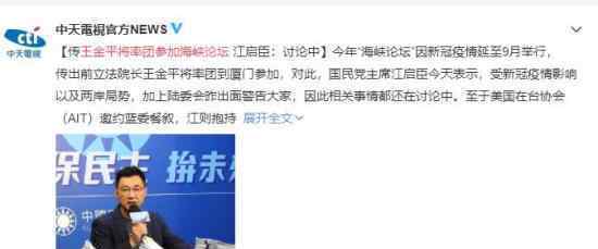 王金平将率团参加海峡论坛 最新消息报道