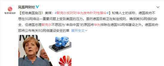 默克尔反对对华为发布针对性禁令 都有什么原因