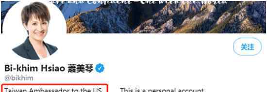 台”驻美代表”推特改名被嘲 具体怎么回事