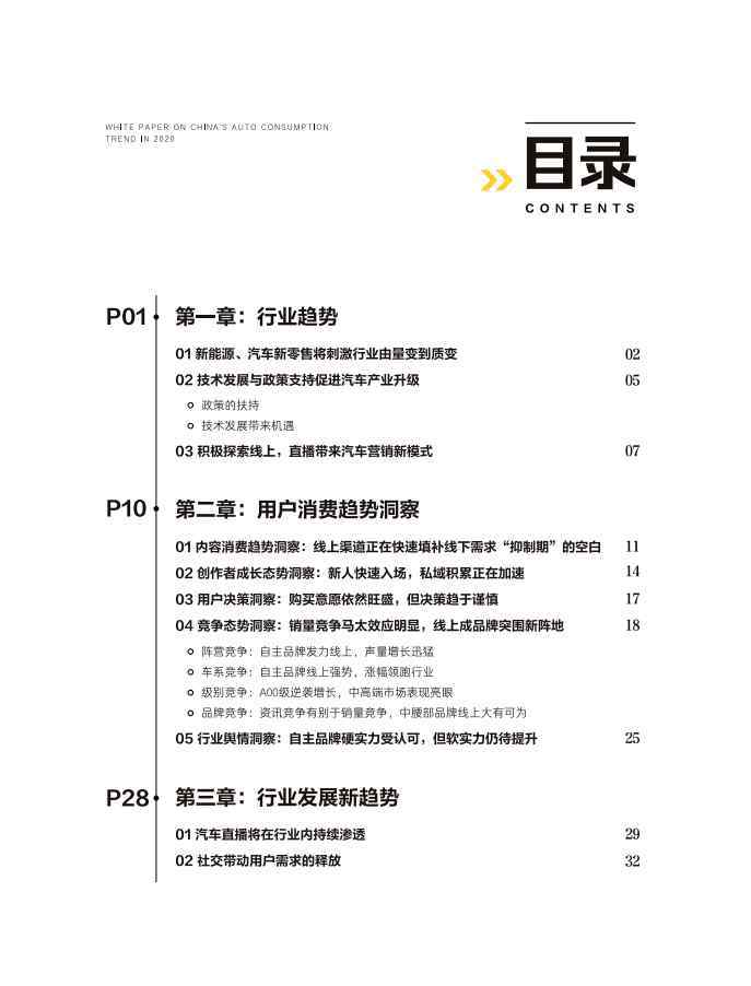 中国白皮书 2020年中国汽车用户消费洞察白皮书