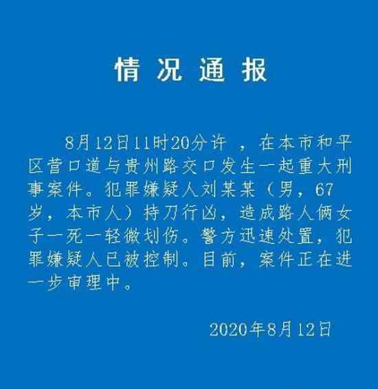 天津男子当街持刀砍人致1死1伤 砍人理由是什么