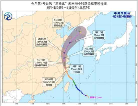 台风黑格比在浙江乐清登陆 大风降雨预告来了