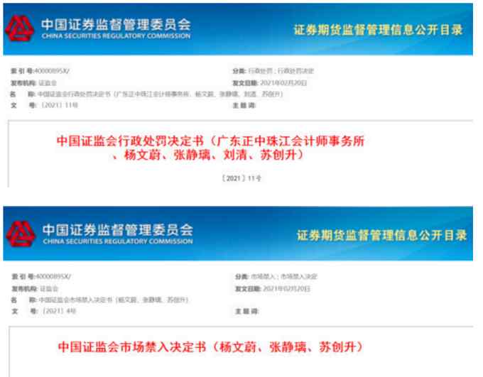 3个会计师闯祸！A股300亿造假案他们签了字 事务所被罚5700万