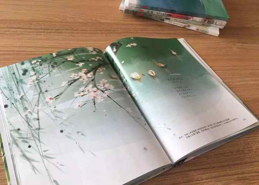 手绘诗集封面 手绘133幅插图，涵盖小学六年全部古诗，每个孩子都该有一套！