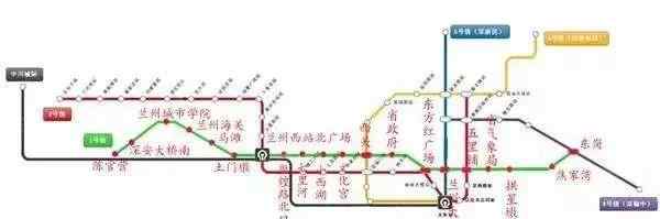 地铁一号线线路图 兰州地铁1号线最新消息