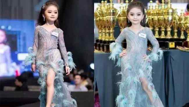 女童获选美冠军 眼神中少了孩子的天真