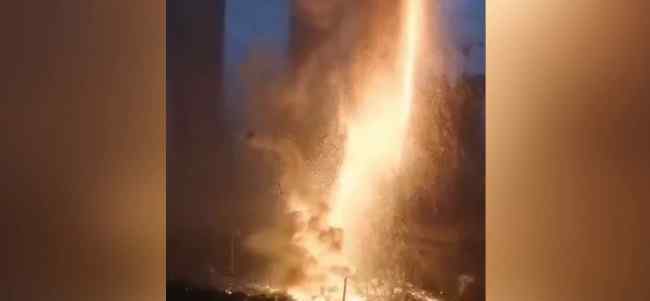 沈阳暴雨天降火龙劈向高楼 究竟发生了什么?
