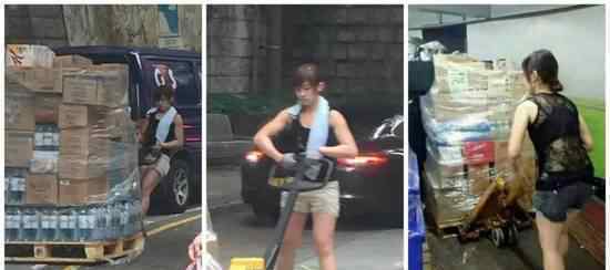香港女搬运工火了 体力根本不输男人
