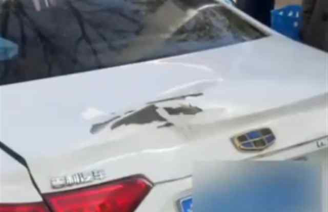 男子骑马追尾轿车 飞速逃逸现场