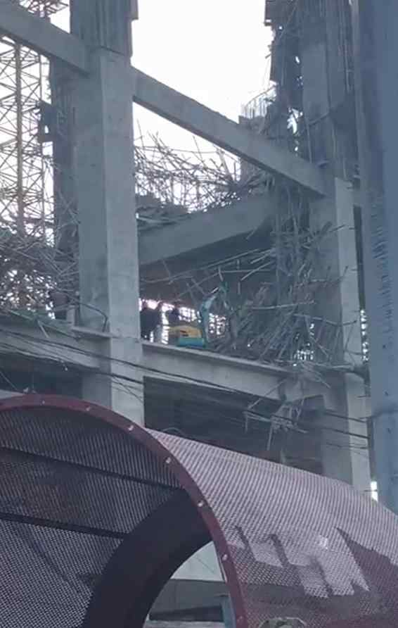 徐州水泥厂坍塌 致五人受伤一人失踪
