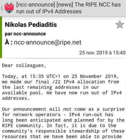 全球IPv4地址耗尽 各国已经开始积极布局IPv6