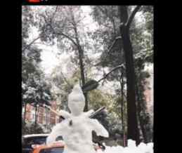 清华美院冰雪维纳斯 看了想献上膝盖！