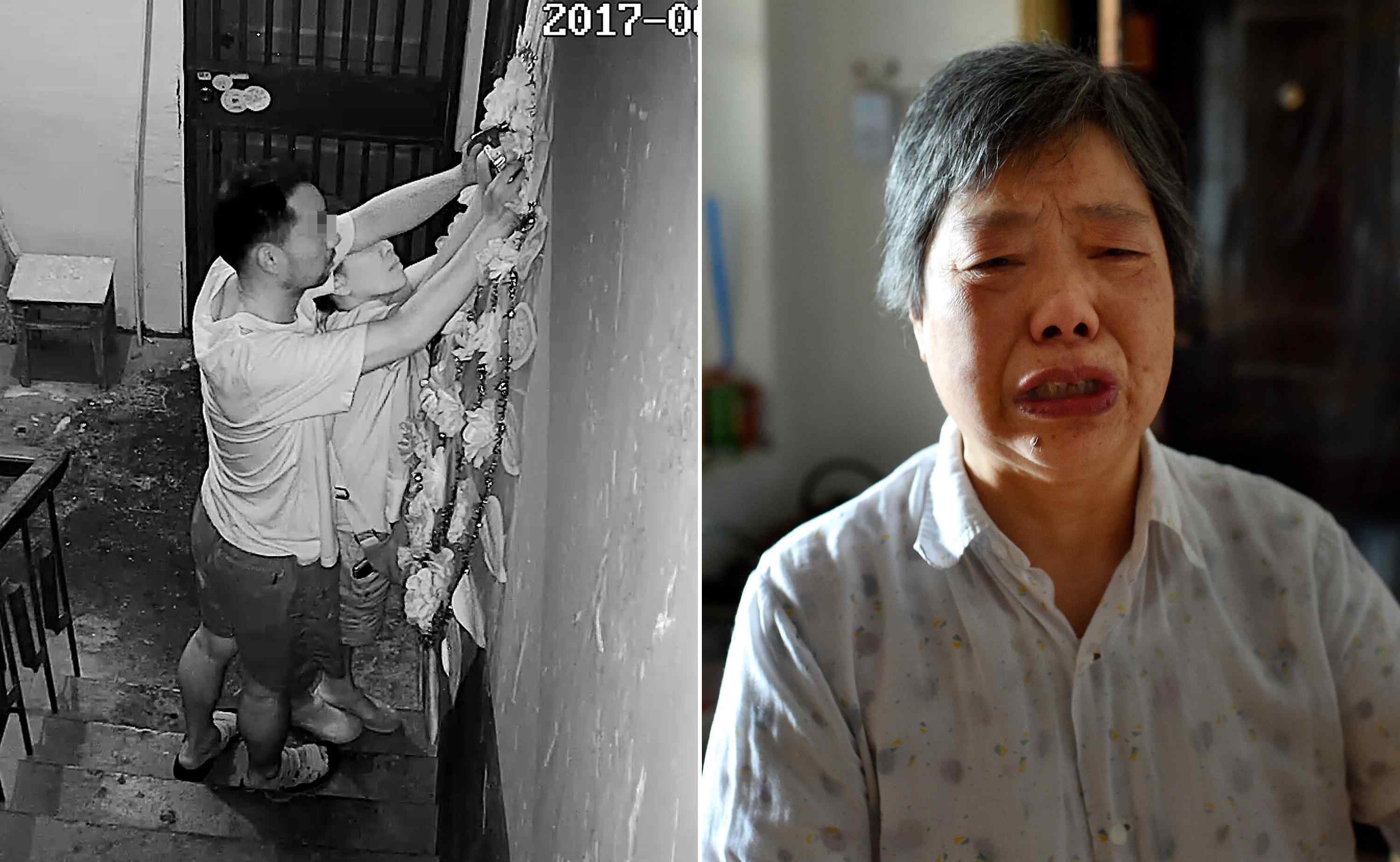 不孝子争房产恐吓父母 被儿子砸门送花圈断水断电