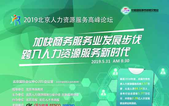 人力资源论坛 2019北京人力资源服务高峰论坛