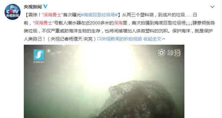 海底巨型垃圾场 到底是什么状况？