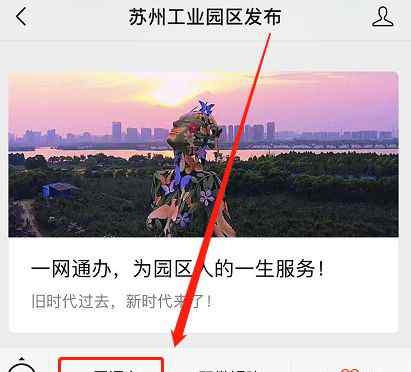 一网通 一网通办，为园区人的一生服务！