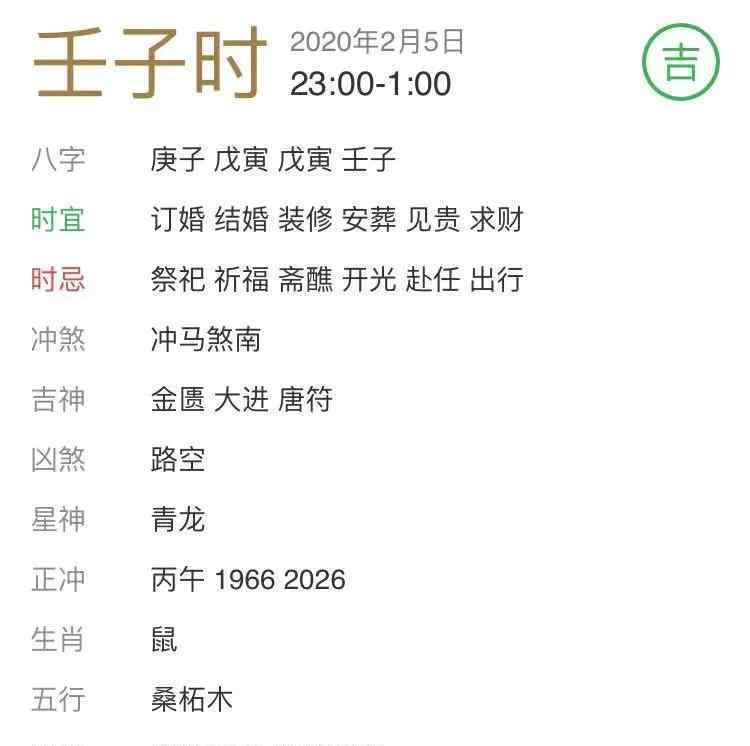 今日黄历财神方位 【每日宜忌老黄历】2020年2月5日