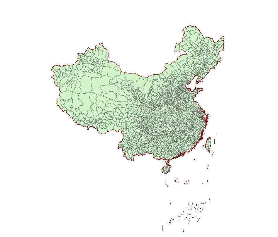 中国行政区划图 【空间地图更新】 最全最新全国及分省市县行政区划矢量图（shp格式）