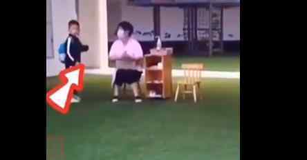 飞奔进幼儿园只为目送妈妈离开 网友：眼泪不值钱