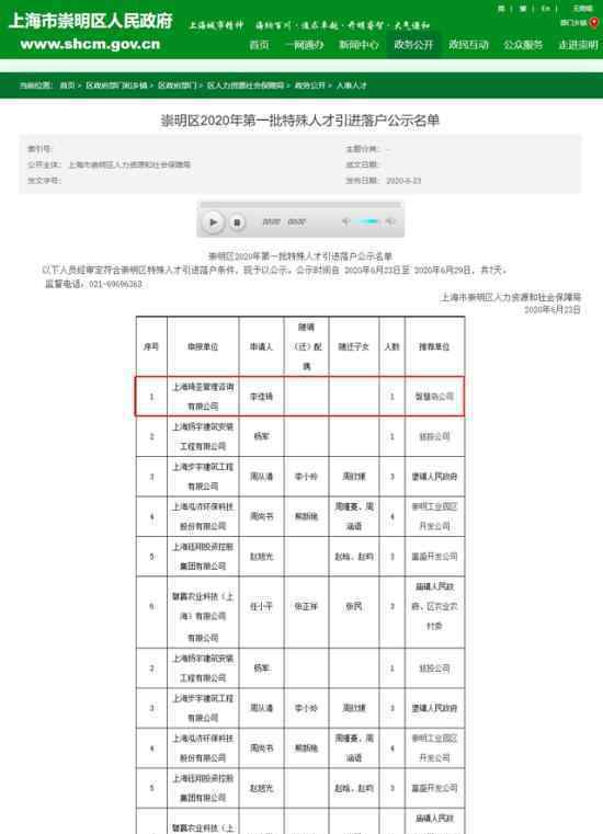 李佳琦作为特殊人才落户上海 目前是什么情况？