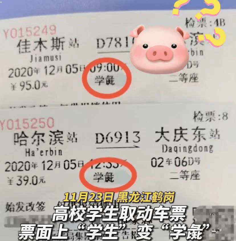 火车票疑用词不雅 官方回应!学彘的彘是什么意思