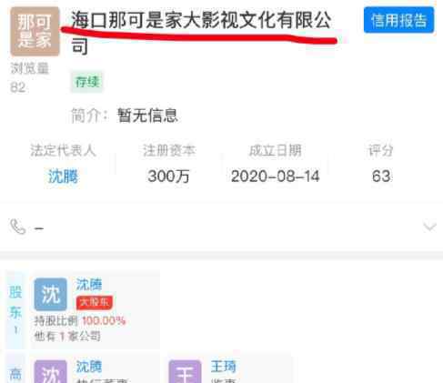 沈腾公司名称笑翻网友 全称清新脱俗霸气十足