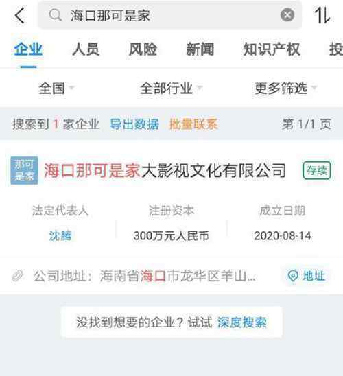 沈腾公司名称走红：海口那可是家大影视文化有限公司！
