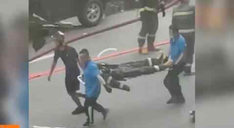 沈阳一门市发生爆炸有消防员受伤 爆炸现场令人心惊