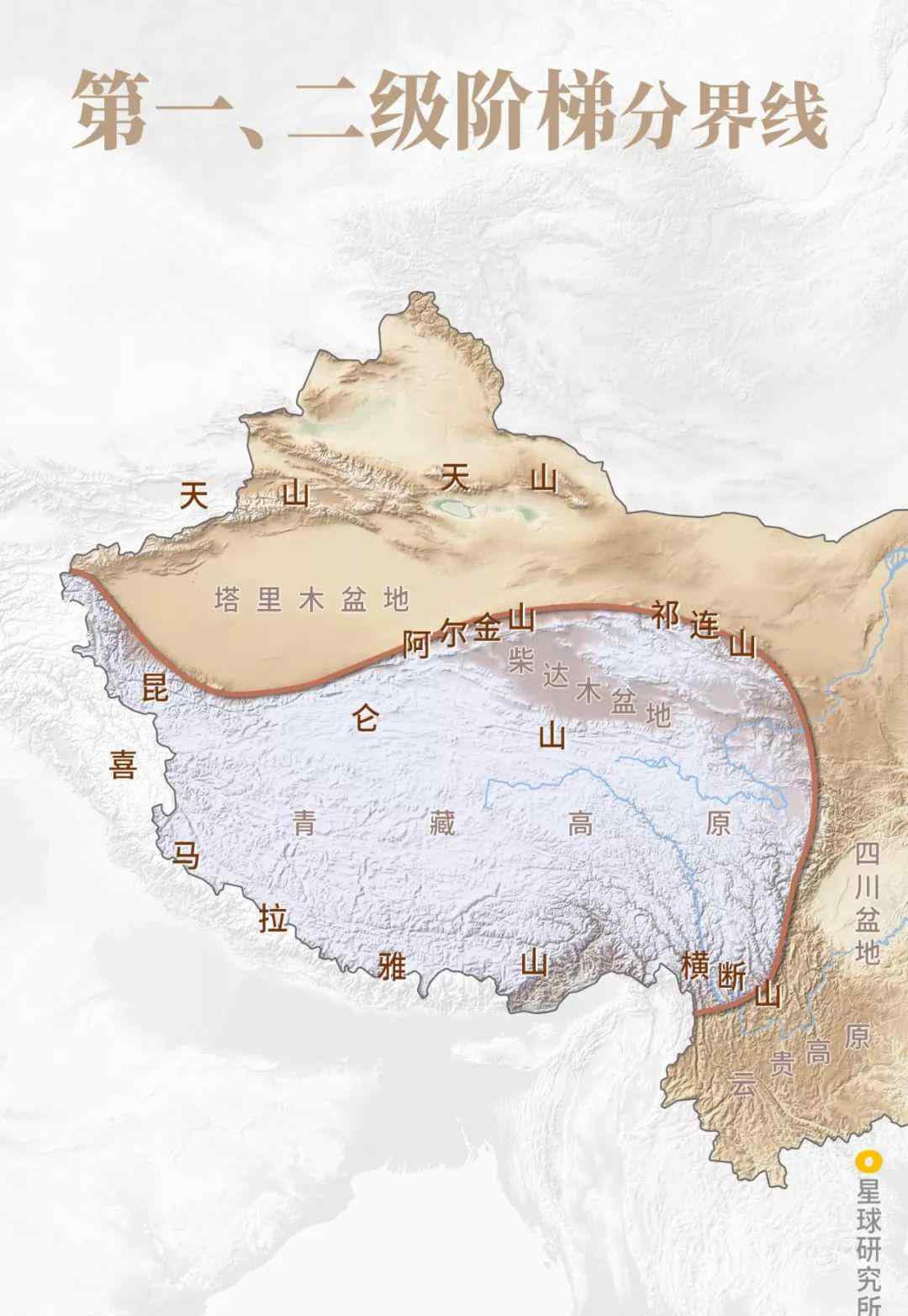 图|制图@陈思琪/行星研究所位于北部和东部的昆仑山-阿尔金山-祁连山