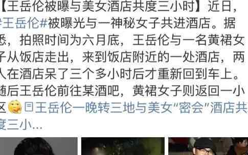 王岳伦与女子举止亲密 王岳伦有几段婚史