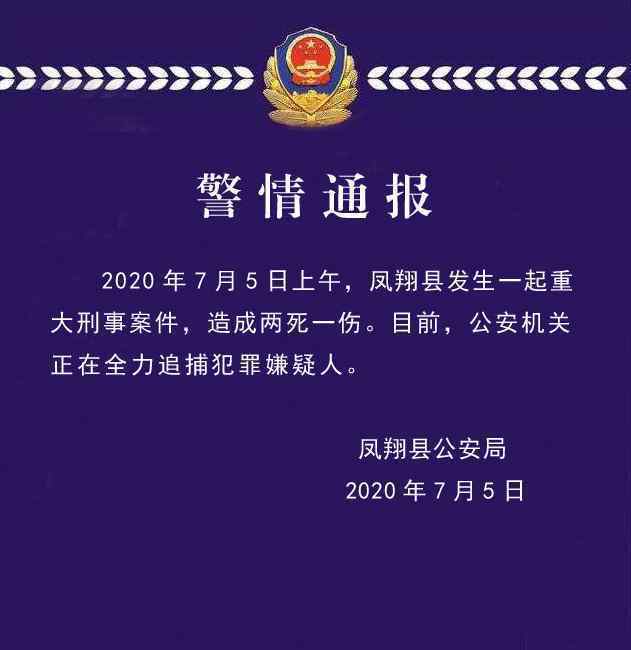 陕西凤翔发生重大刑事案件，看到此人请速报警！