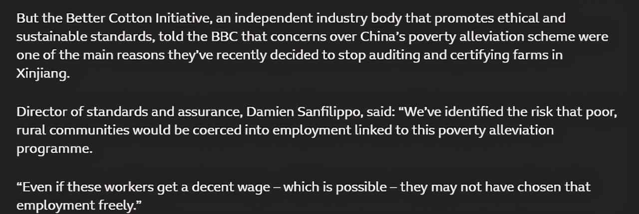 无耻！哪怕拿到合理工资 BCI负责人竟还称新疆扶贫是“强迫劳动”