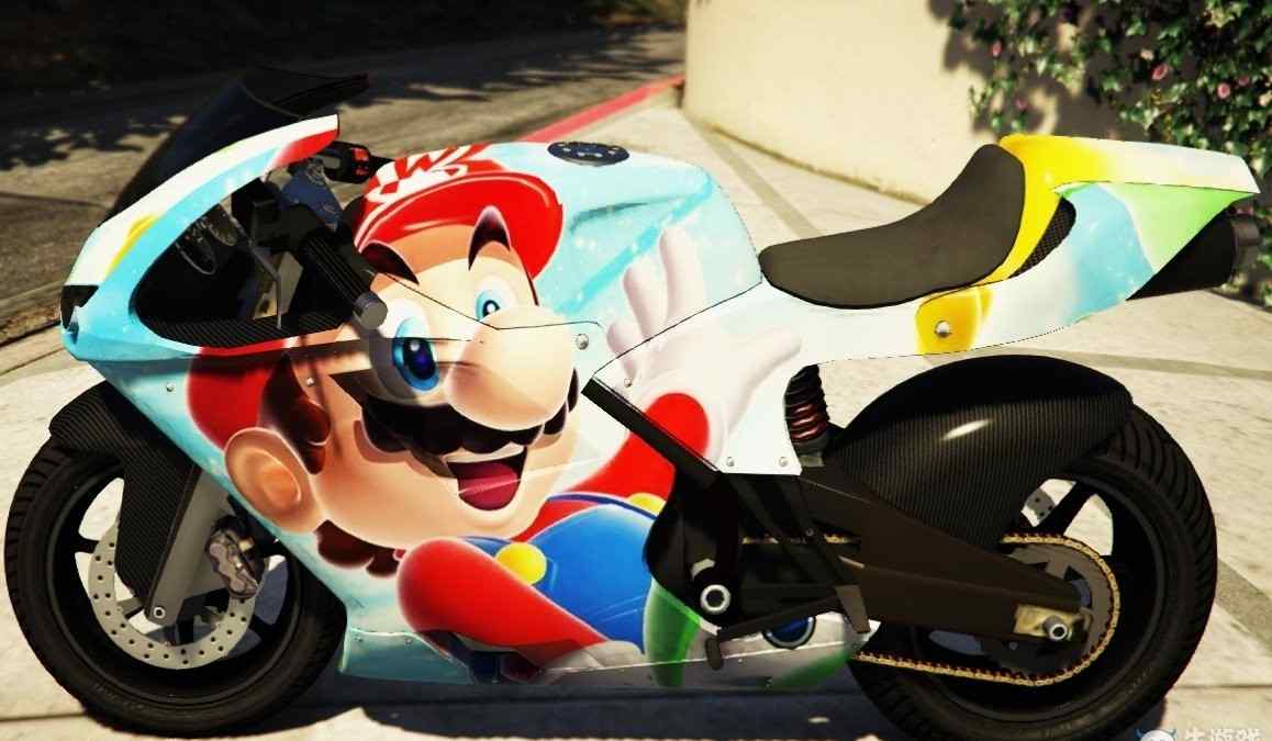 超级玛丽摩托冒险 《侠盗飞车5》超级玛丽 索尼克主题摩托车合集MOD
