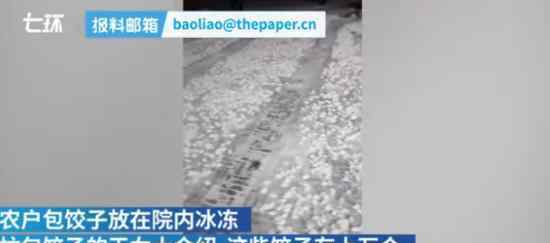东北人家包万只饺子室外冷冻 具体什么情况