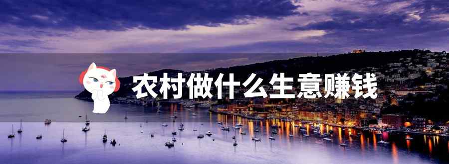 农村做什么生意赚钱