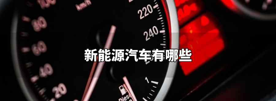 新能源汽车有哪些